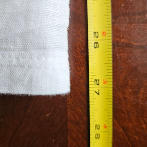 Chico's Womens Linen Cotton White Sleeveless Cutout Top Beaded Embellished Large - Picture 16 of 16